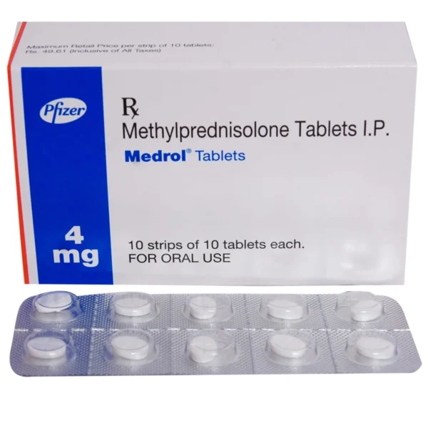 Medrol 4 Mg (Methylprednisolone)