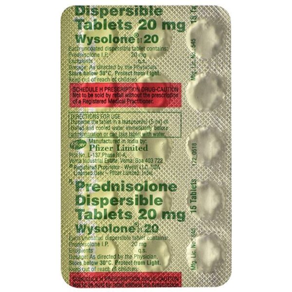 Wysolone 20 Mg (Prednisolone)